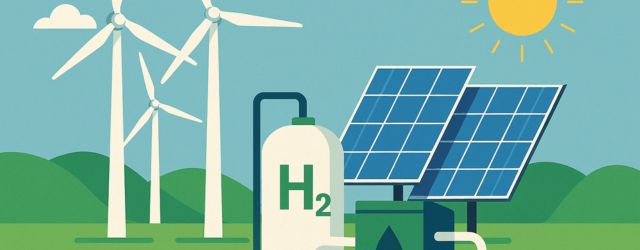 Hydrogene vert a partir d'énergies vertes