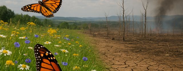 Illustration d'une perte de biodiversité